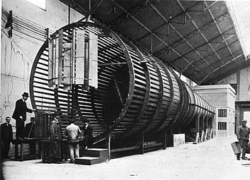 Essai d'une éolienne disposée dans la section de sortie du diffuseur de la soufflerie S1